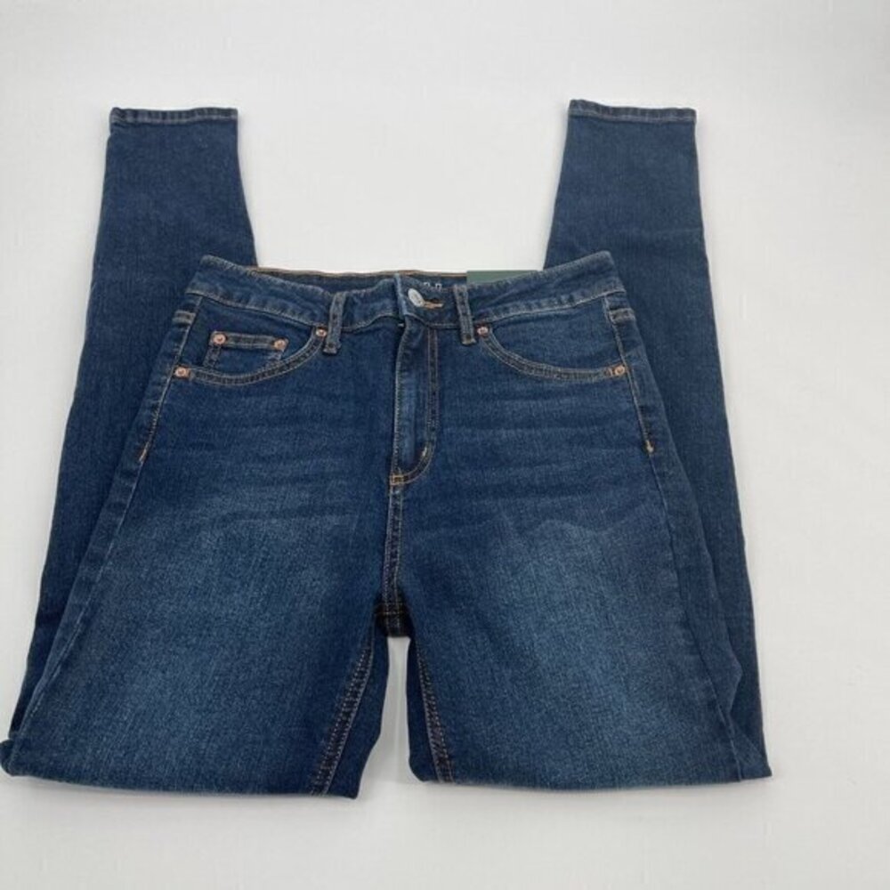 Wild Fable Jeans 2 Womens Waist 26 Blue Denim Distressed Casual High Rise Skinny